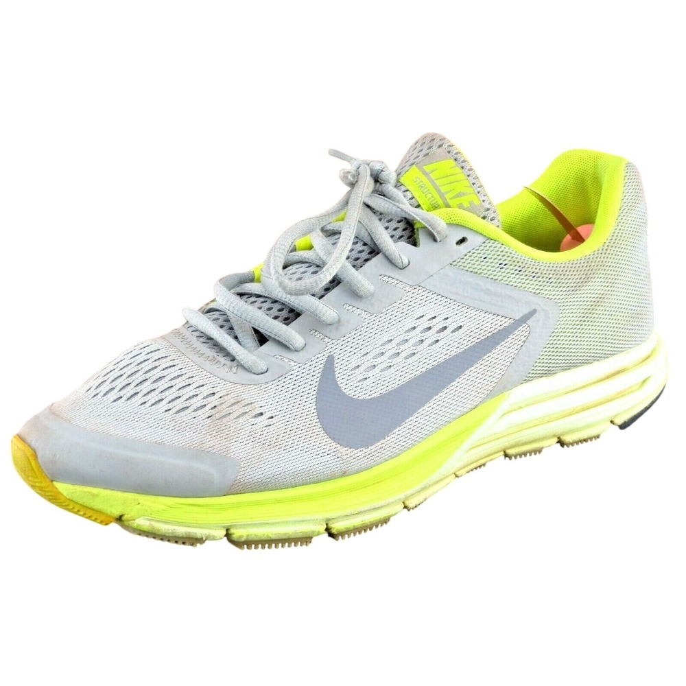 Nike Structure 17 Women Sz 8 M Gray Lace Up Running Fabric Shoe‎ 615588